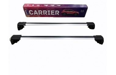 Kattotelineet Carrier V2, harmaa matta väri, 2kpl.